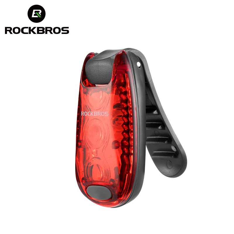 Cycling Gear Storage - ROCKBROS الدراجة الخلفية ضوء دراجة تحذير