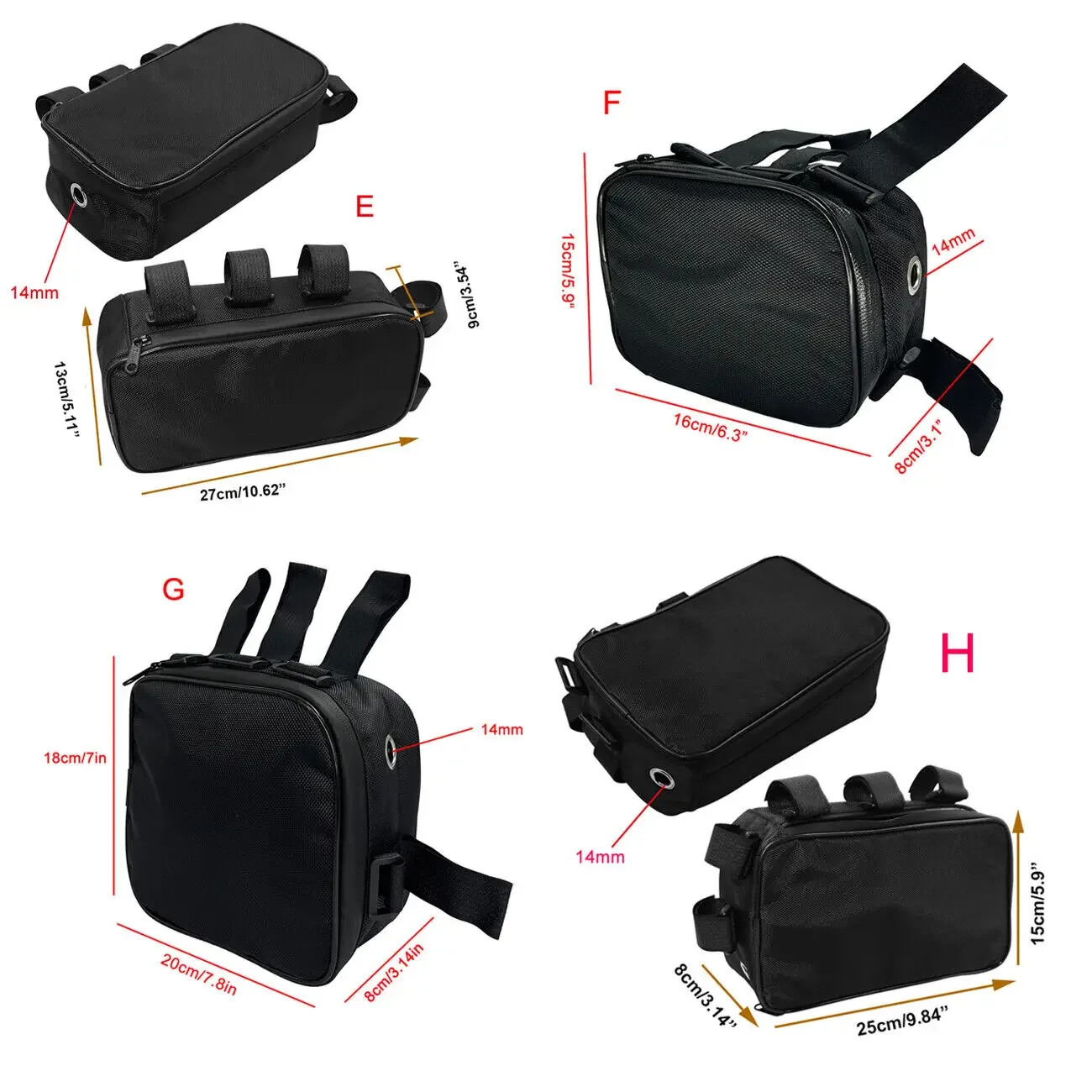 حقيبة إطار أنبوب الدراجة ، صند - مراجعة Cycling Gear Storage وسعره