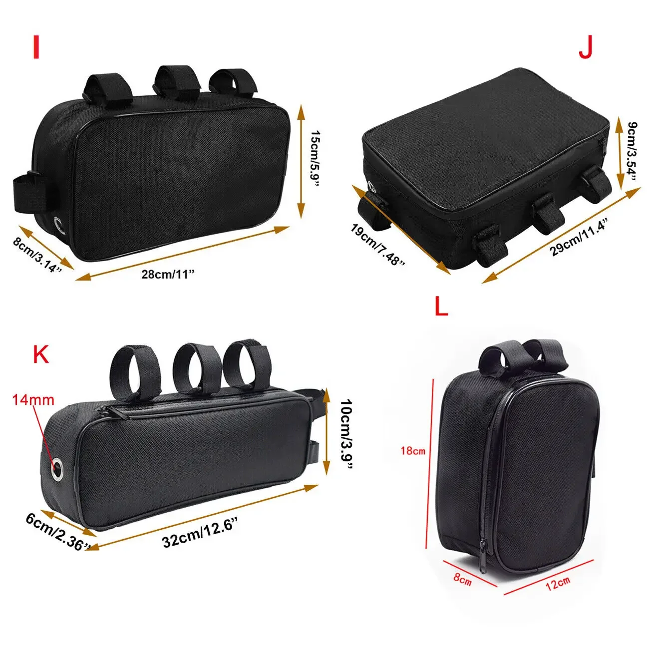 حقيبة إطار أنبوب الدراجة ، صند - مراجعة Cycling Gear Storage وسعره