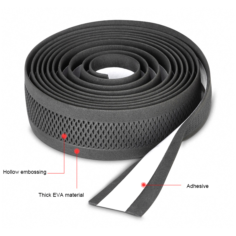 Promend-شريط أسود مانع للإنزلا - مراجعة Bike Handlebar Tape وسعره