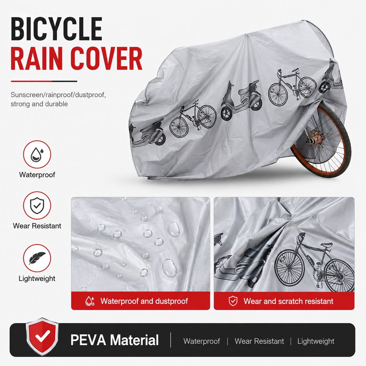 غطاء دراجة هوائية عالمي مقاوم  - مراجعة Cycling Gear Storage وسعره